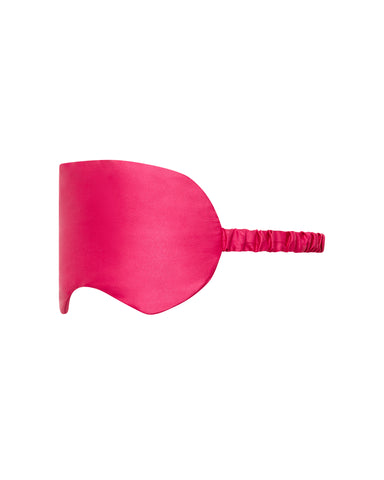 Saskia Mascherina per gli Occhi in Raso Luxe Fucsia