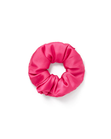 Saskia Luxuriöses Satin-Haargummi Fuchsia-Rosa