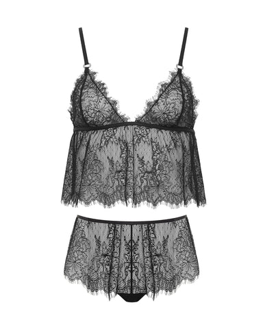 Peony Set Top E Short Nero