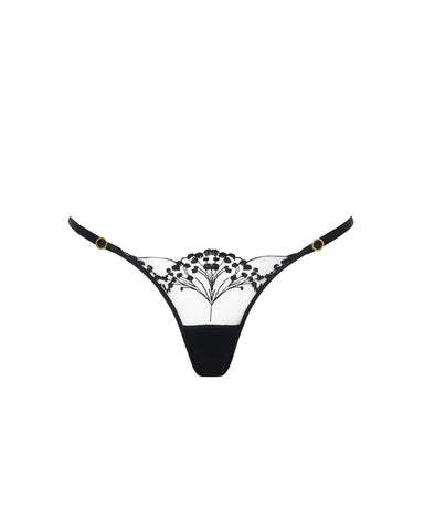 Marisa String Schwarz/Transparent