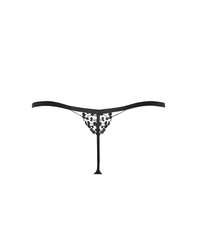 Marisa String Schwarz/Transparent