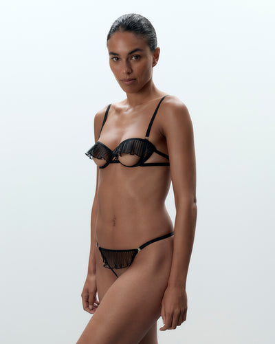 Matisse Sheer Open Brief Black