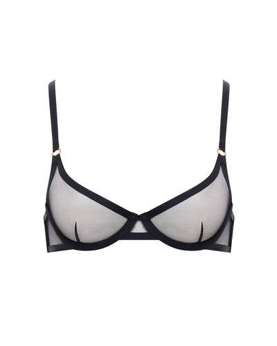 Naomi Mesh Bra Black