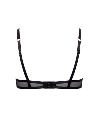 Naomi Mesh Bra Black