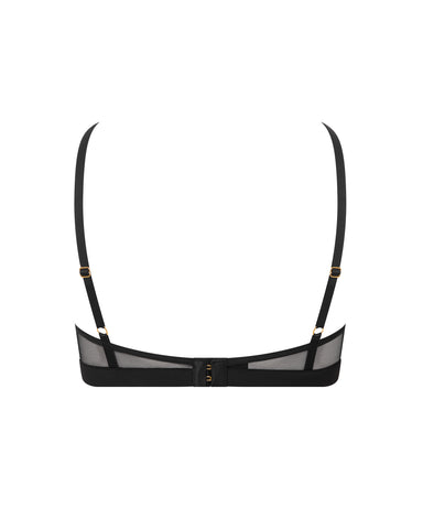 Orla Sheer Mesh Bra Black