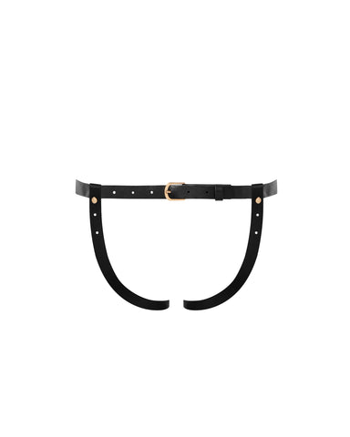 Salome Offener Slip Schwarz
