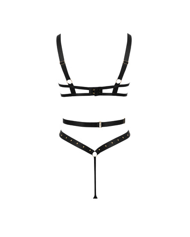 Sana Bügel-Bodysuit in Schwarz