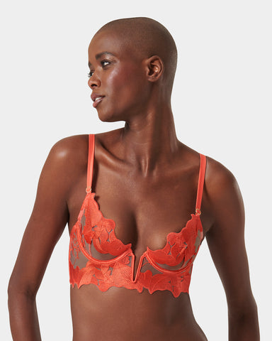 Serenity Longline Bra Coral