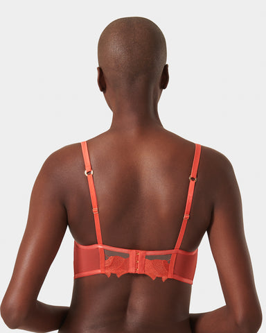 Serenity Longline Bra Coral