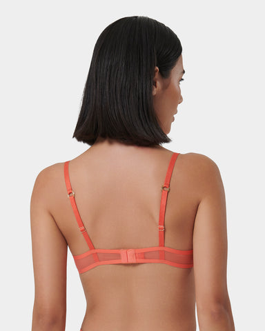 Naomi Mesh Bra Coral