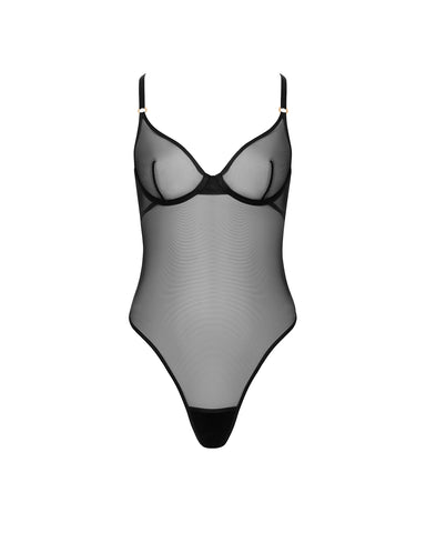 Naomi Bügel-Body in Schwarz