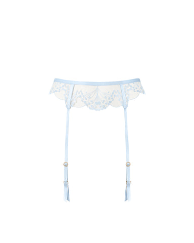 Marisa Strumpfhalter Eiswasserblau/Transparent