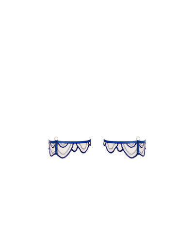 Soraya Detachable Thigh Garter Blue