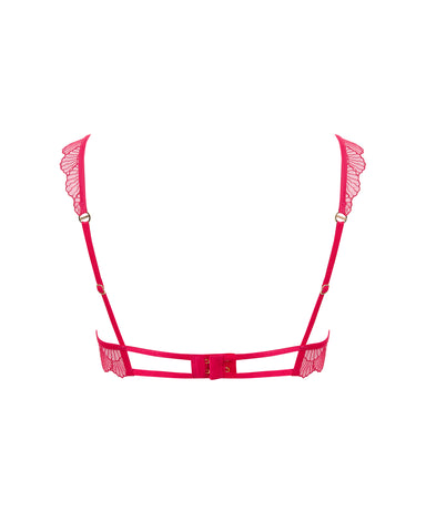 Vermont Reggiseno Ricamato Rosa/Trasparente