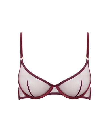 Naomi Reggiseno in Mesh Ciliegia
