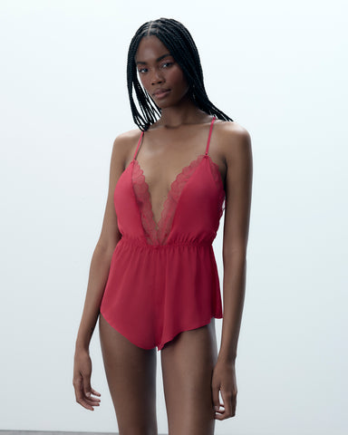 Vermont Luxury Satin Teddy Pink