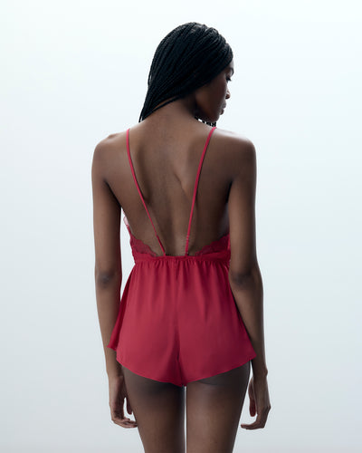 Vermont Luxury Satin Teddy Pink