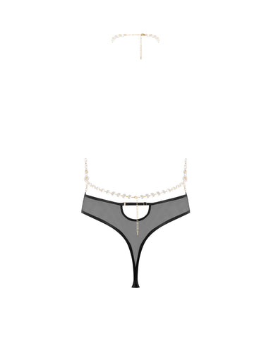 Body Souple en Cristal Transparent/Noir