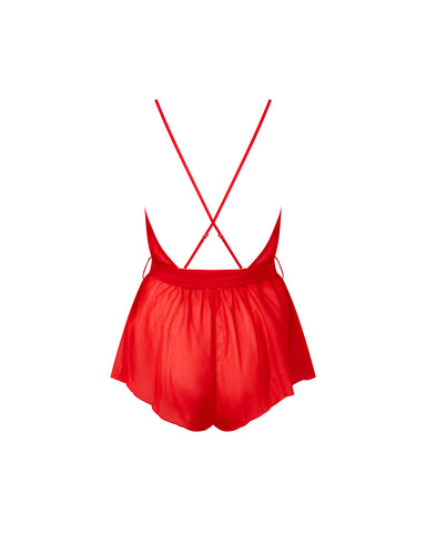 Combishort Annabel Rouge