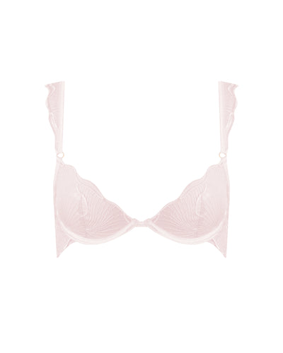 Marabel Embroidered Sheer Bra Pearl Pink