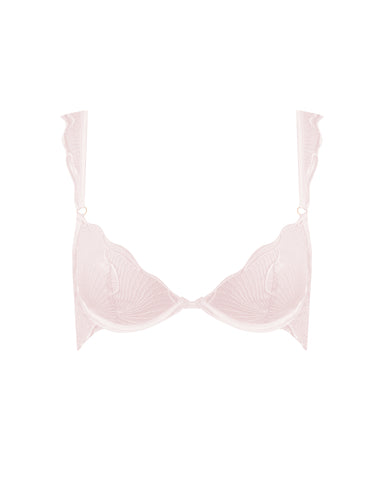 Marabel Embroidered Sheer Bra Pearl Pink
