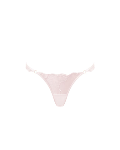 Marabel Embroidered Sheer Brief Pearl Pink
