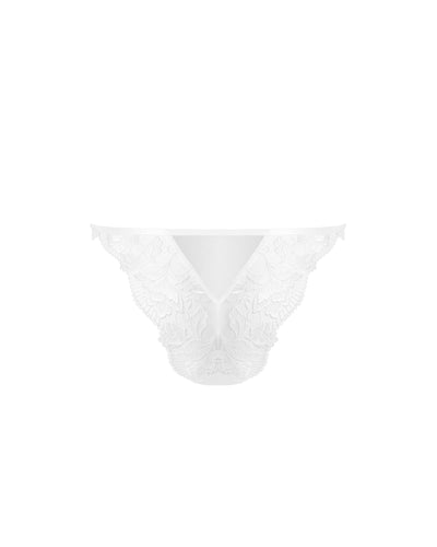 Gabriella Floral Embroidered Brief White