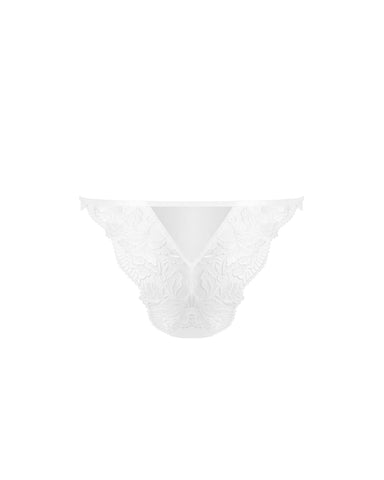 Gabriella Floral Embroidered Brief White