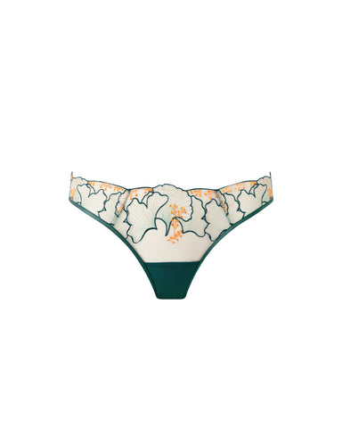 Gianna Sheer Brief Green/Orange