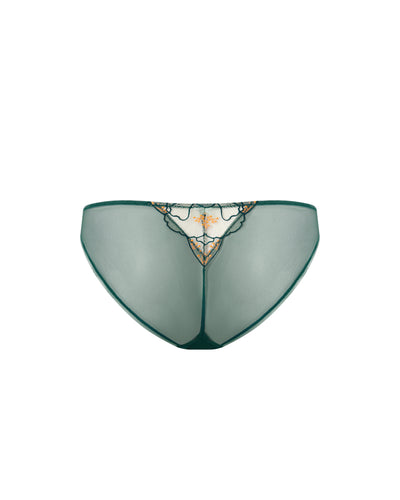 Gianna Sheer Brief Green/Orange