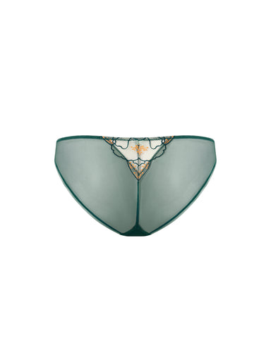 Gianna Sheer Brief Green/Orange