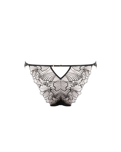 Amarosa Open Embroidered Brief Black