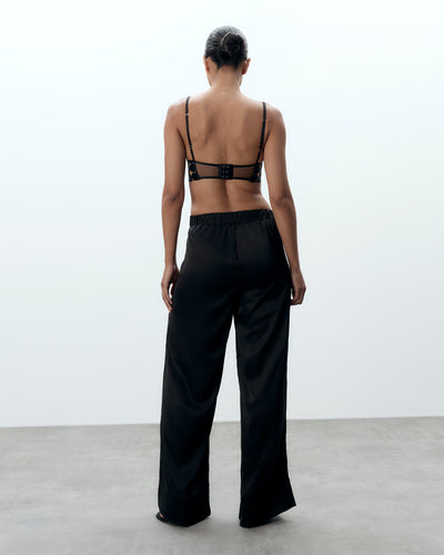Presley Luxury Satin Flared Trousers