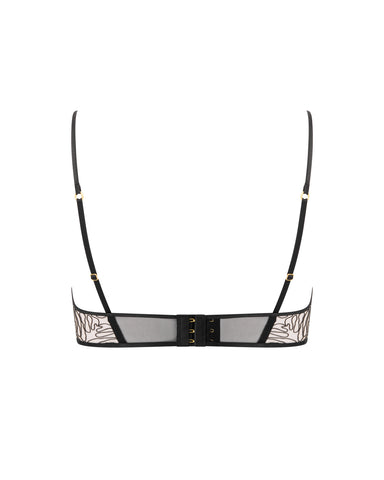 Soutien-Gorge Long Transparent Leliana Noir