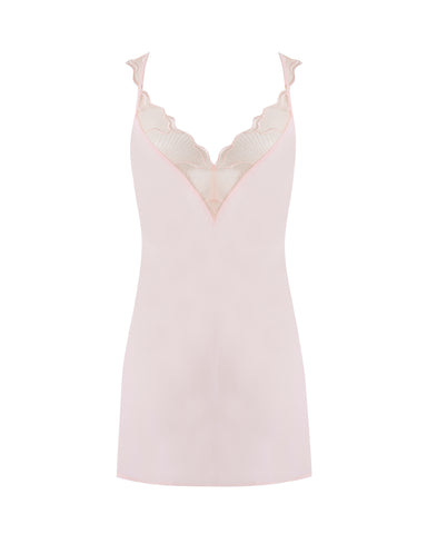 Marabel Sottoveste Rosa Perla/Trasparente