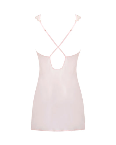Marabel Sheer Chemise Pearl Pink