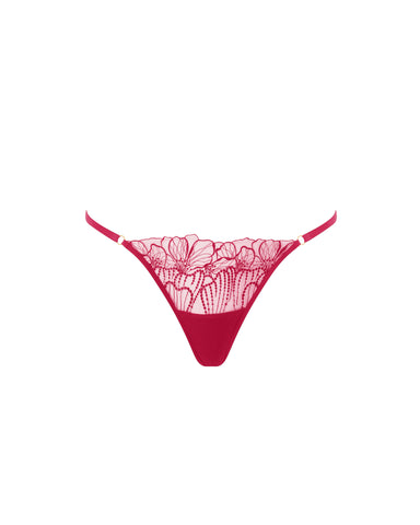Amarosa Perizoma Ricamato Floreale Rosa