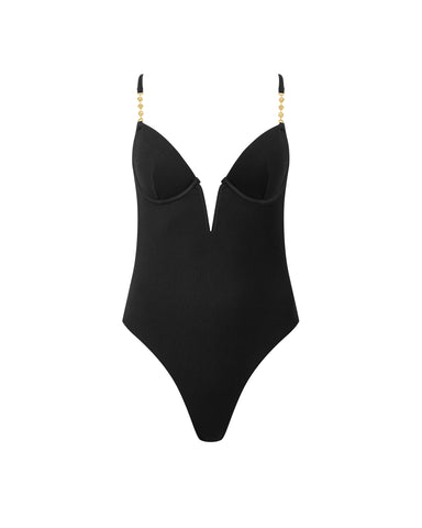 Maillot de Bain avec Armatures Caspian Noir