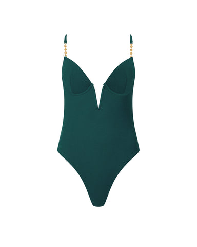 Maillot de Bain avec Armatures Vert Émeraude