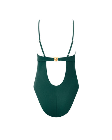 Maillot de Bain avec Armatures Vert Émeraude
