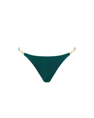 Caspian Bikini Slip Verde Petrolio