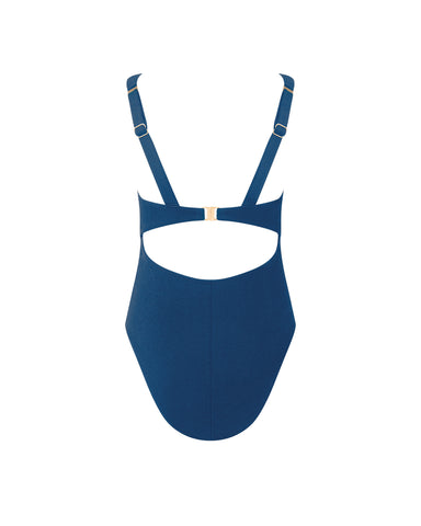Maillot de Bain Échancré Cadiz Bleu Marine
