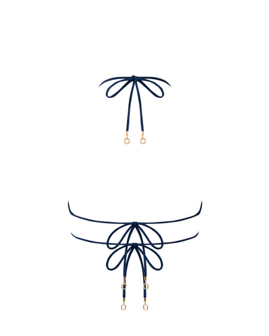 Venice Bikini Top a Triangolo Blu