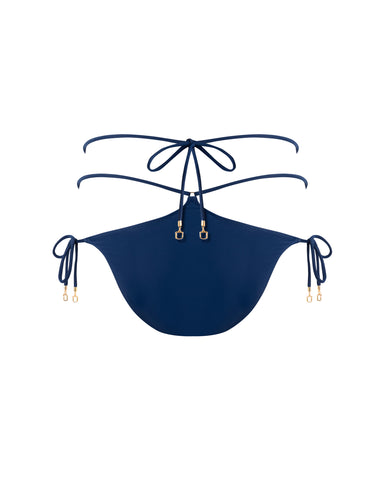 Venice Bikini Slip con Laccetti Blu