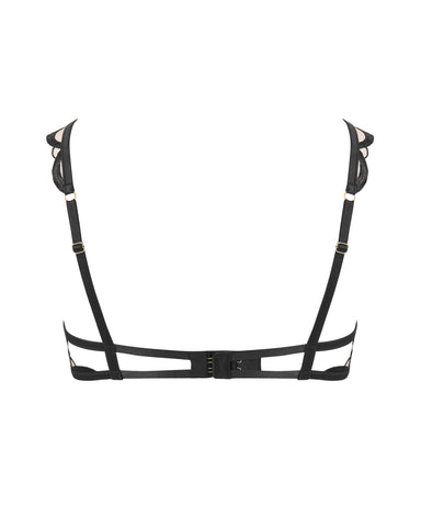 Belle Reggiseno Trasparente con Fiocco Nero