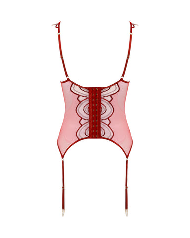 Soraya Basque-Strumpfhalter, Savvy Red