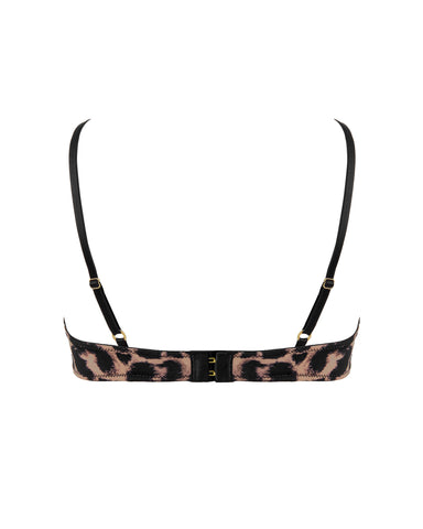 Nina Longline-BH Leopard/Schwarz