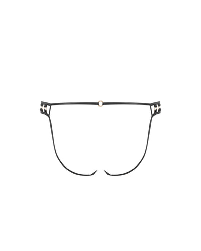 Valeria Sheer Open Brief Black