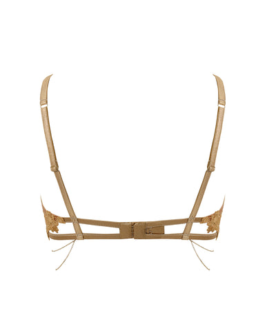Lexi Reggiseno Semi-aperto Ricamato Oro