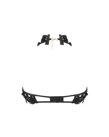Soutien-gorge Ouvert Brodé Adina Noir